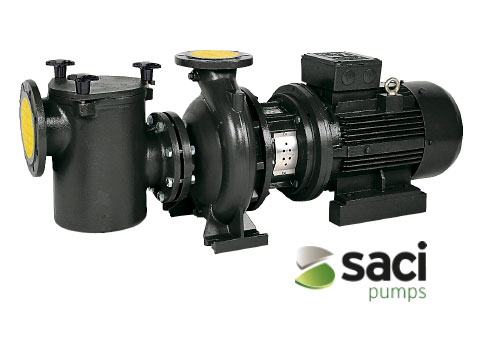 Saci Pumps bombas filtración piscinas grandes. Bomba de fundición CF-2/ HF-2 y CF-4 /HF-4